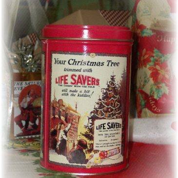 Vintage Lifesavers Candy Christmas Tin