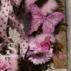 Shabby Cottage Chic Pink and Brown Feather Wreath Cottage Inspired Decor