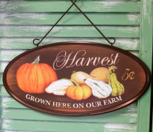 Rustic Country Harvest Sign