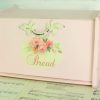 Pink Shabby Chic Cottage Bread Box