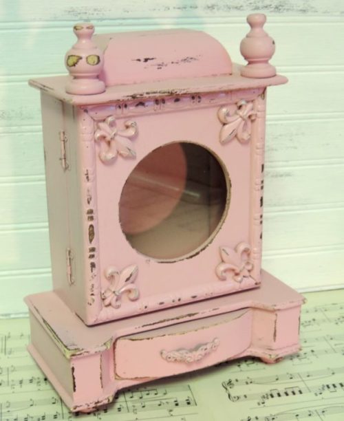 Shabby Chic Pink Jewelry Box