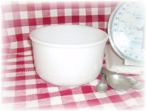Small Milk Glass Mixing Bowl