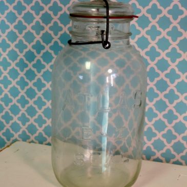 Large Vintage Hazel Atlas E-Z Seal Mason Jar