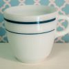 Retro Vintage Anchor Hocking Anchorware Diner Style Coffee Cups Sold