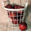 Farmhouse Country Metal Apple Basket