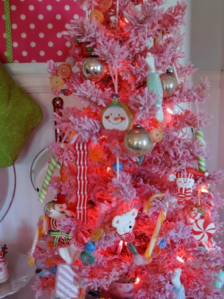Gumdrop Candy Inspired Pink Christmas Tree