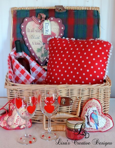 Valentine's Day Picnic By The Fireplace