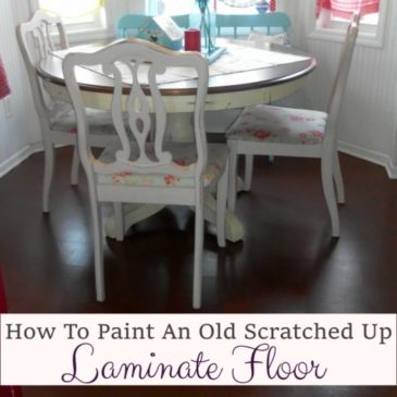 How To Paint An Old Laminate Floor, Yes It Can Be Done!