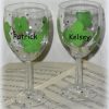 St. Patrick's Day Shamrock Wine Glasses