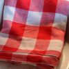 Red Gingham Check French Country Tablecloth