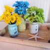 Painted Mason Jar Flower Vases