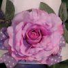 Romantic Purple Mason Jar Lamp With Rose Shade Cottage Inspired Decor