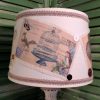 French Vintage Postcard Table Lamp Sold