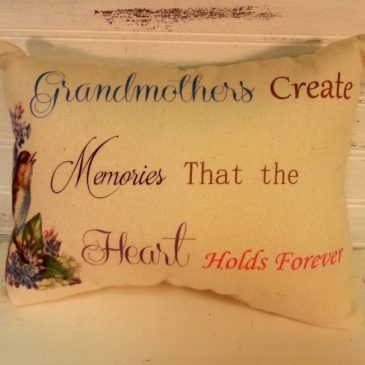 Handmade Grandmother Gift Pillow