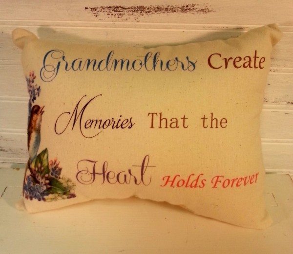 Handmade Grandmother Gift Pillow