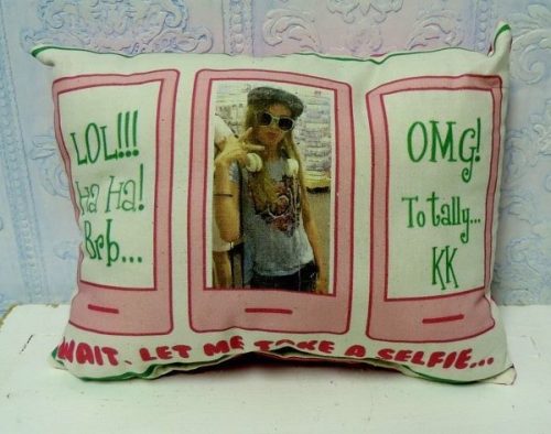 Personalized Cell Phone Selfie Pillow