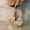 French Farmhouse Country Rooster and Burlap Sunflower Floral Arrangement Cottage Inspired Decor