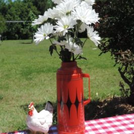 Clever Flower Containers Vintage Thermos Vase