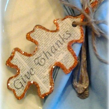 DIY Thanksgiving Napkin Tags Printable and Instructions