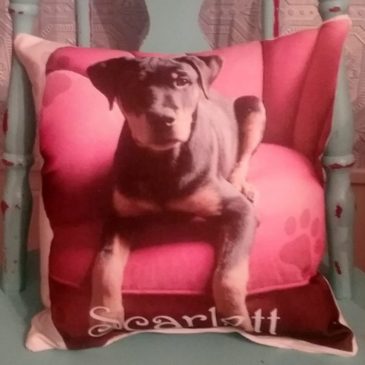 Double Sided Personalized Pet Photo Gift Throw Pillow