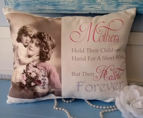 Mothers Hold Their Children's Hand Pillow Mother's Day Gift