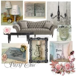 Paris Chic Living Room Mood Board