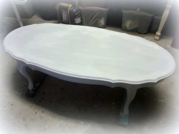 Painted Grey French Provincial Coffee Table