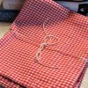 Red Gingham Check Country Curtain Valance