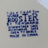 Vintage FolkCraft Spongeware Rooster Dinnerware Set By Tienshan