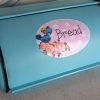 Turquoise Cottage Style Bluebird Metal Bread Box Cottage Inspired Decor
