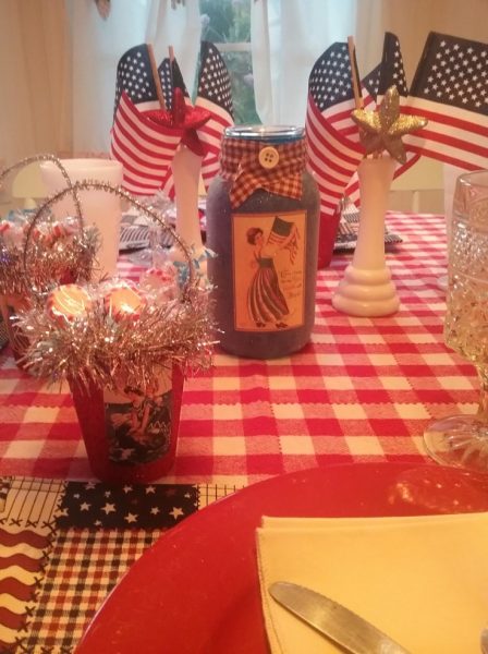 Patriotic Fourth Of July Tablescape