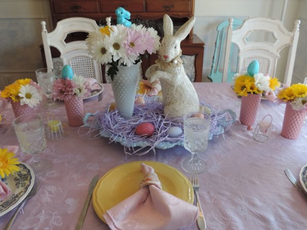 Pastel Easter Tablescape