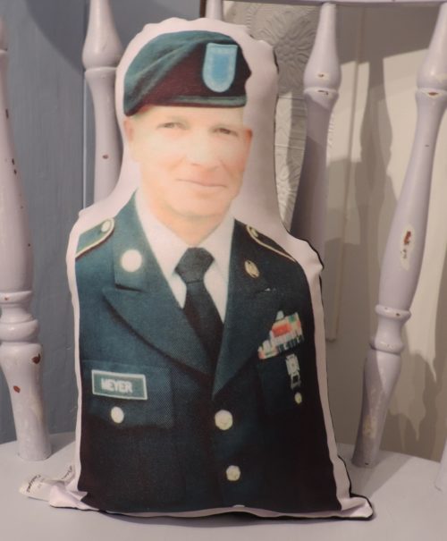 US Armed Forces Military Soldier Photo Gift Pillow