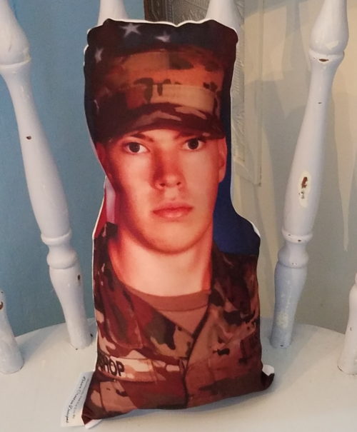 US Armed Forces Military Soldier Photo Gift Pillow Deployment Gift
