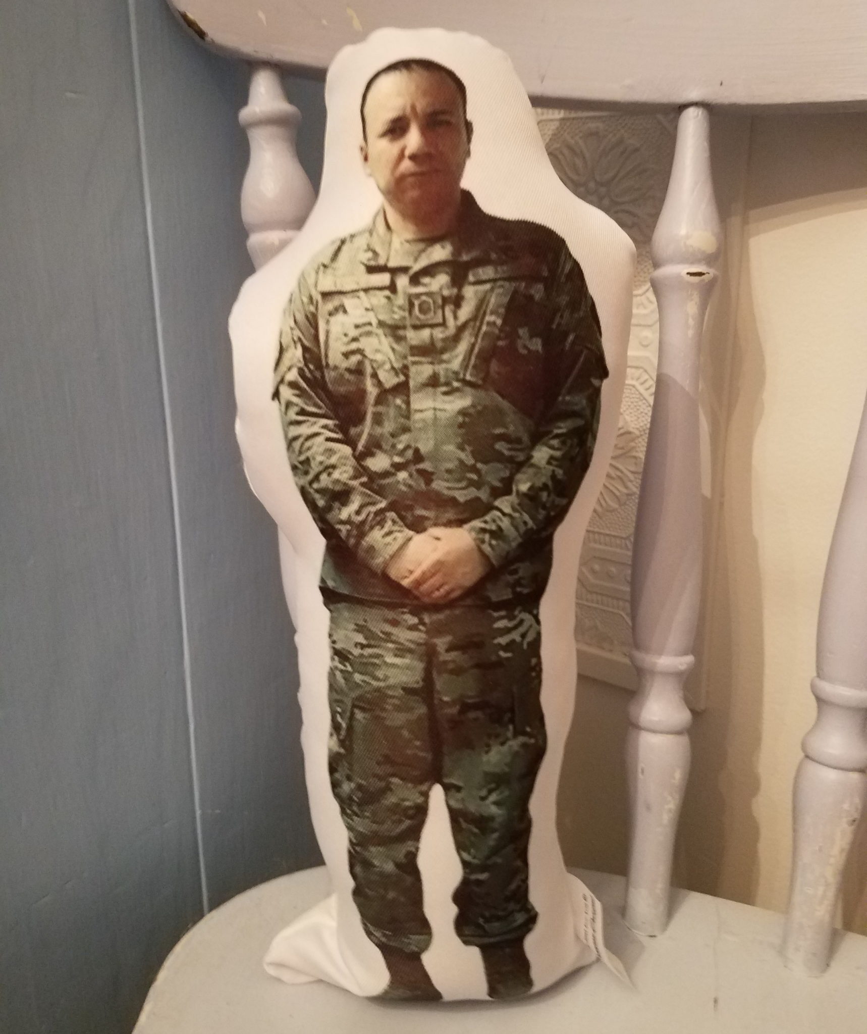 Personalized U.S. Armed Forces Military Soldier Photo Gift Pillow