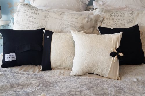 Custom Keepsake Memory Pillows Made From Wedding Dress and Suit
