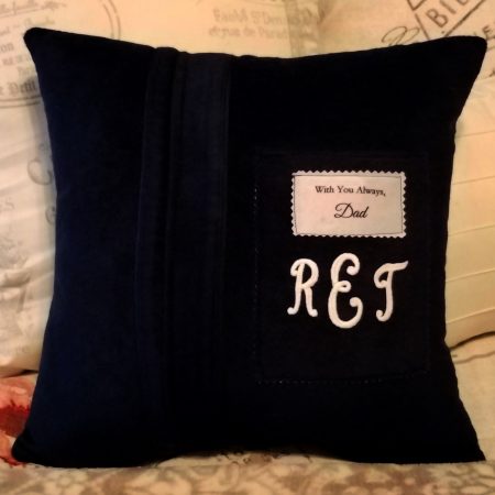 Memory Pillow Made From Bathrobe