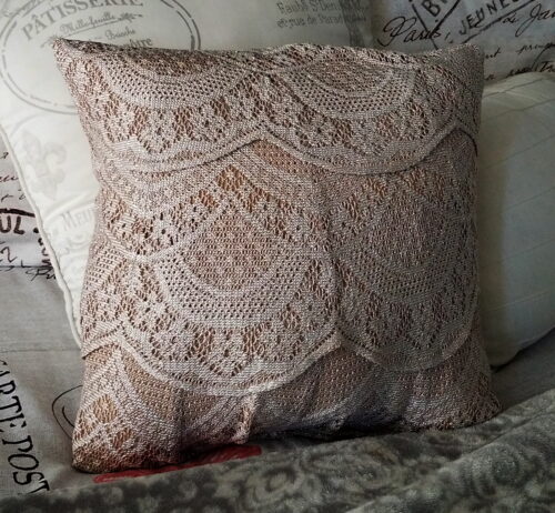 Memory Pillow Made From Lacey Skirt