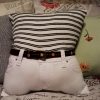 Memory Pillow Made From Shirt Shorts and Belt