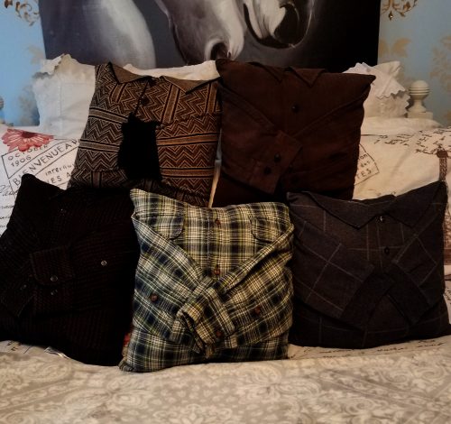 Shirt Memory Pillows Made With Collars and Sleeves