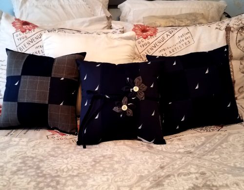 memory pillows made from pajama bottoms