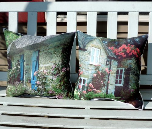 English Cottage Photo Throw Pillows