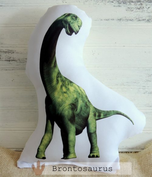 Stuffed Brontosaurus Dinosaur Pillow