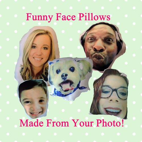 Custom Funny Face Photo Pillows