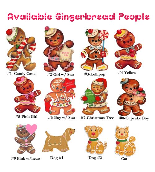 Gingerbread Man choice chart
