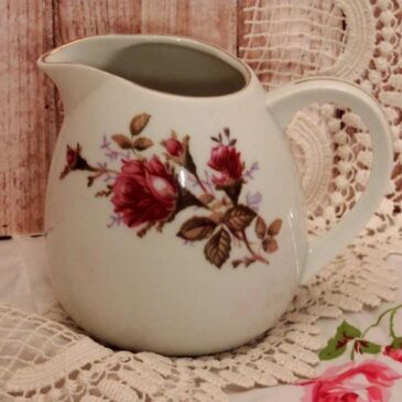 Vintage 1950’s Moss Rose China Creamer