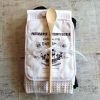 French Label Patisserie and Confiserie Kitchen Towel and Pot Holder Gift Set For The Kitchen