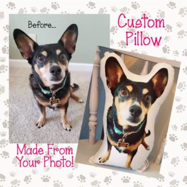 Handmade Huggable Dog Photo Pillow Made From Your Picture