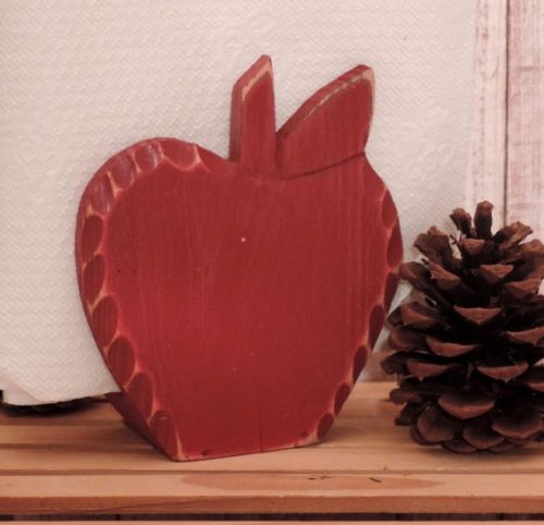 Wooden Apple Napkin Holder, Country Kitchen Decor Country Farmhouse Decor