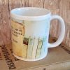 Personalized Vintage Inspired Book Lover’s Coffee Mug Cup Coaster Sets and Mugs